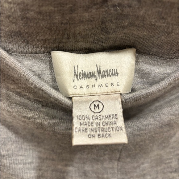 Neiman Marcus Gray Cashmere Wide-Leg lounge Pants - Picture 10 of 11